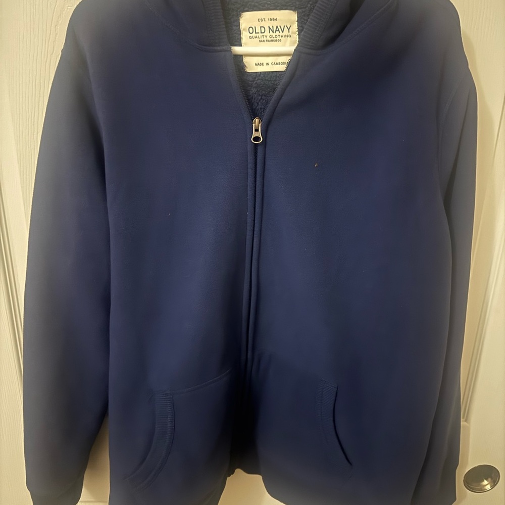 Old Navy Kids Navy Blue Zip-Up Jacket
